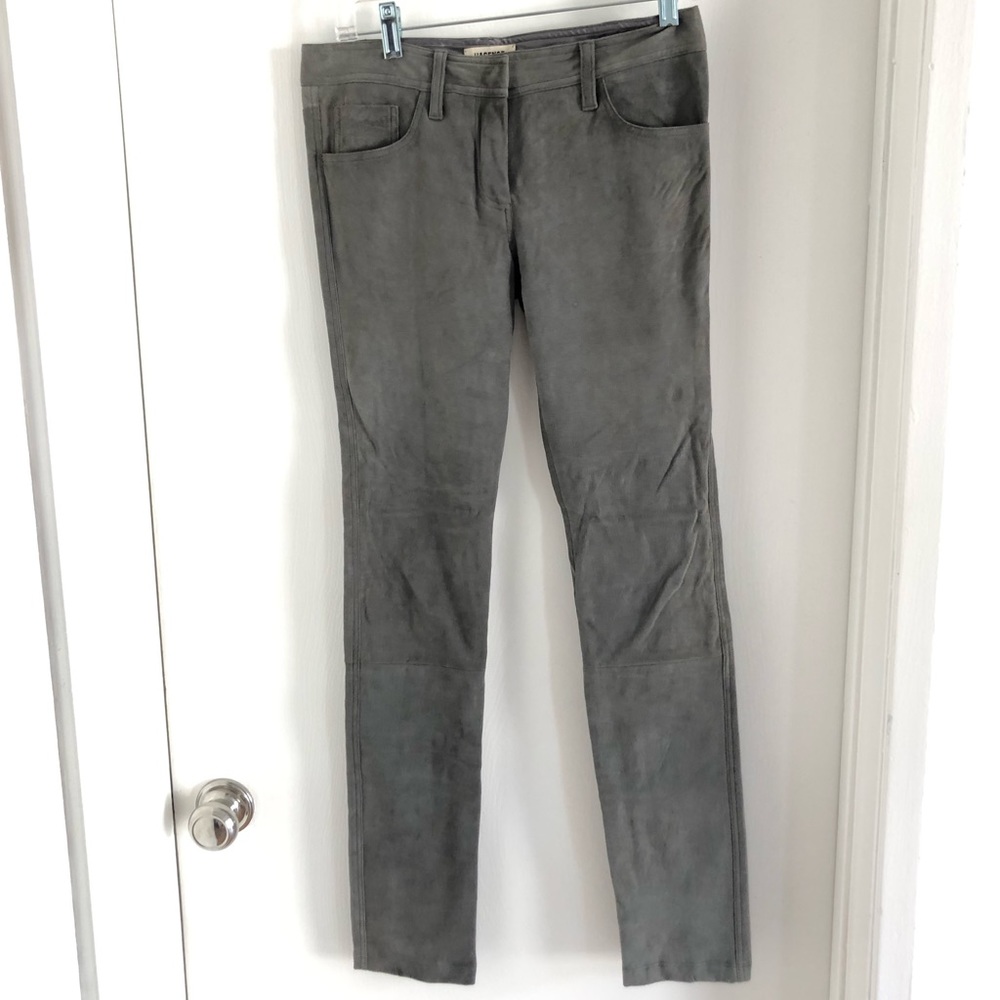 L’agence gray suede boot cut pants size 27